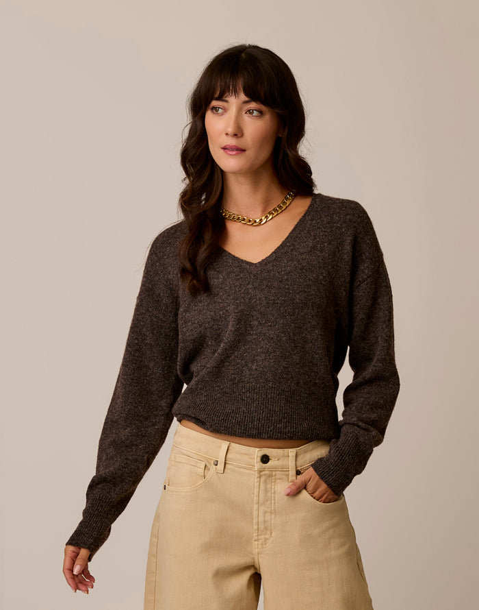 Ruth Reversible Fuzzy Sweater: Woodland