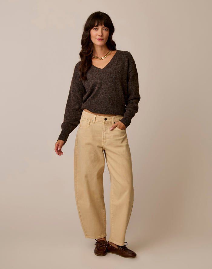 Ruth Reversible Fuzzy Sweater: Woodland