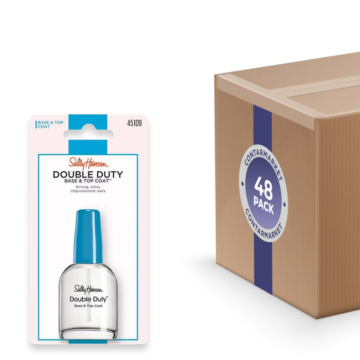 Sally Hansen Double Duty Base & Top Coat - 0.45 oz - 48 Pack