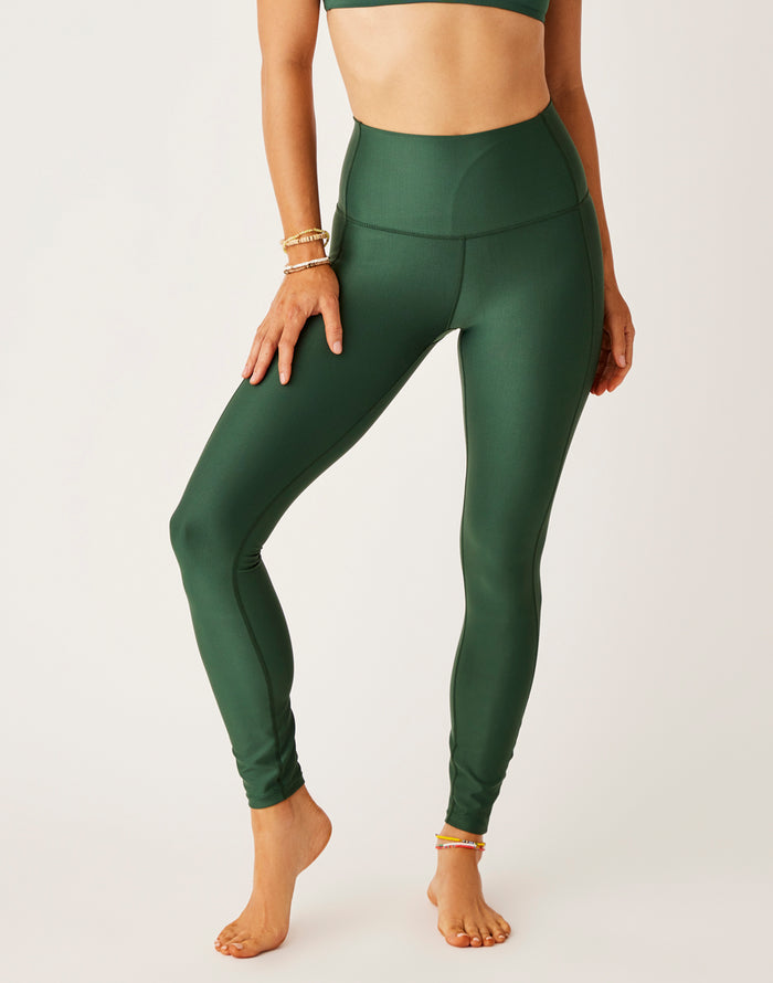 Saluda Compression Tight: Cilantro - FINAL SALE