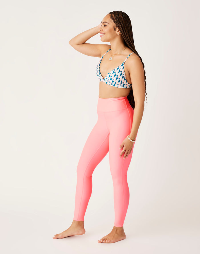 Saluda Compression Tight: Electric Coral - FINAL SALE