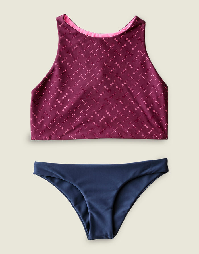 Sanitas Compression Reversible Top: Disco/Hot Pink - FINAL SALE