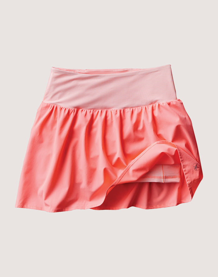 Sasha Balsa Skort: Electric Coral - FINAL SALE