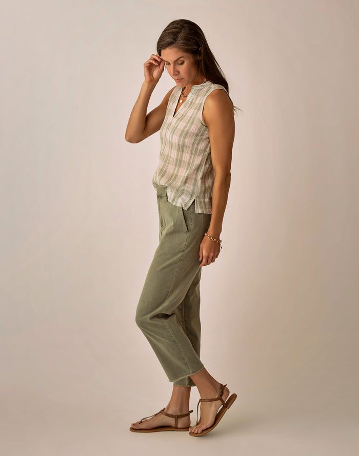 Sausalito Pant: Fatigue