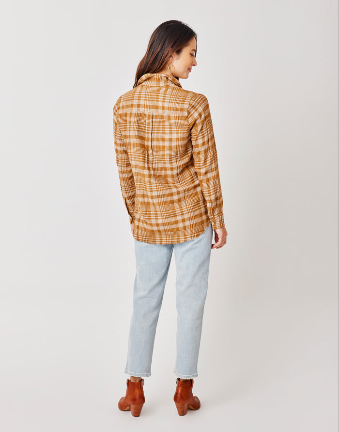 Sawyer Twill: Cocoa Plaid - FINAL SALE