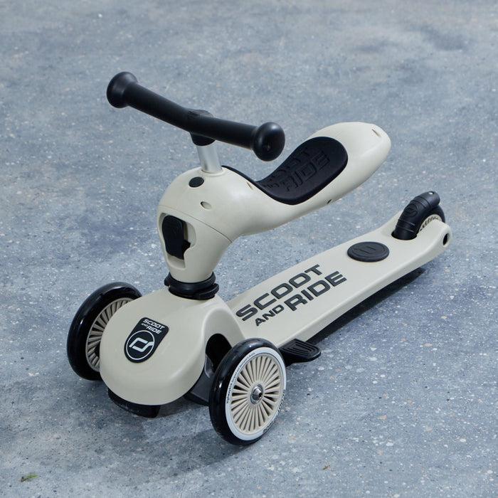 Scoot and Ride Highway Kick 1 Push & Go Scooter in Ash