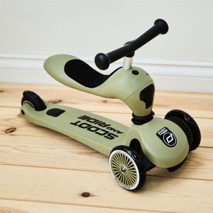 Scoot and Ride Olive Highway Kick 1 Scooter