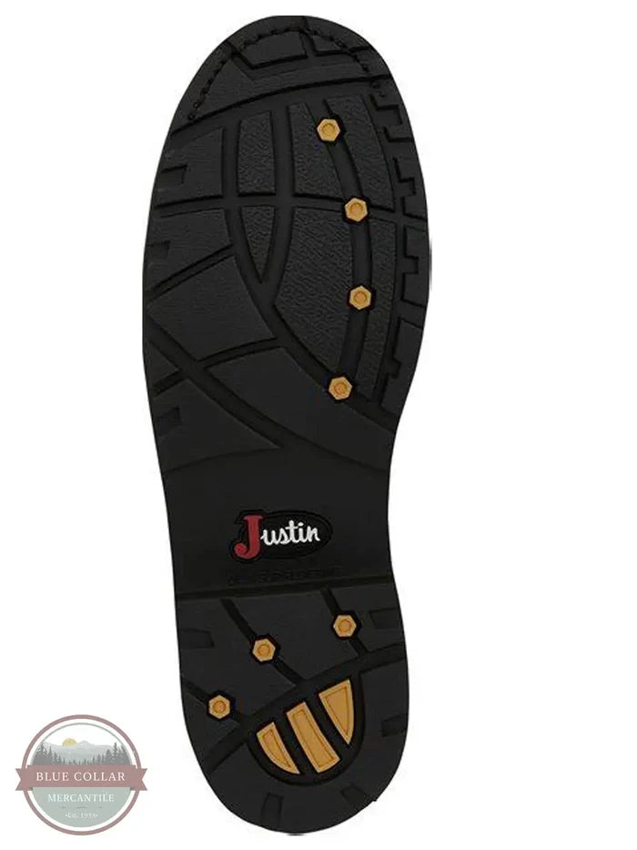 Justin SE4960 Wyoming Waterproof 10 Inch Work Boots sole