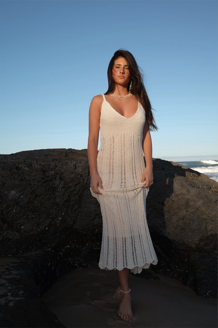 Seashell Knit Maxi Dress