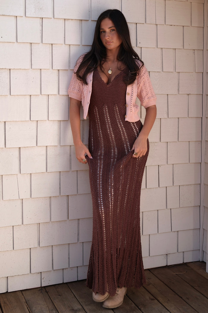 Seashell Knit Maxi Dress
