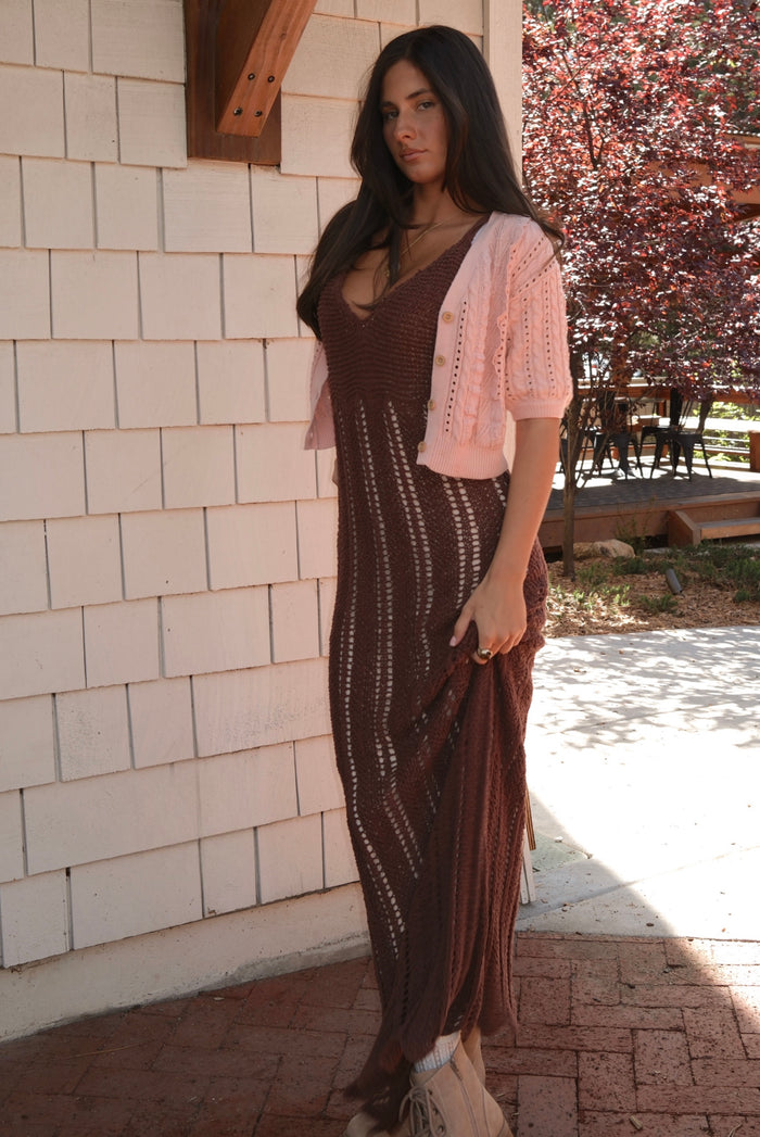 Seashell Knit Maxi Dress
