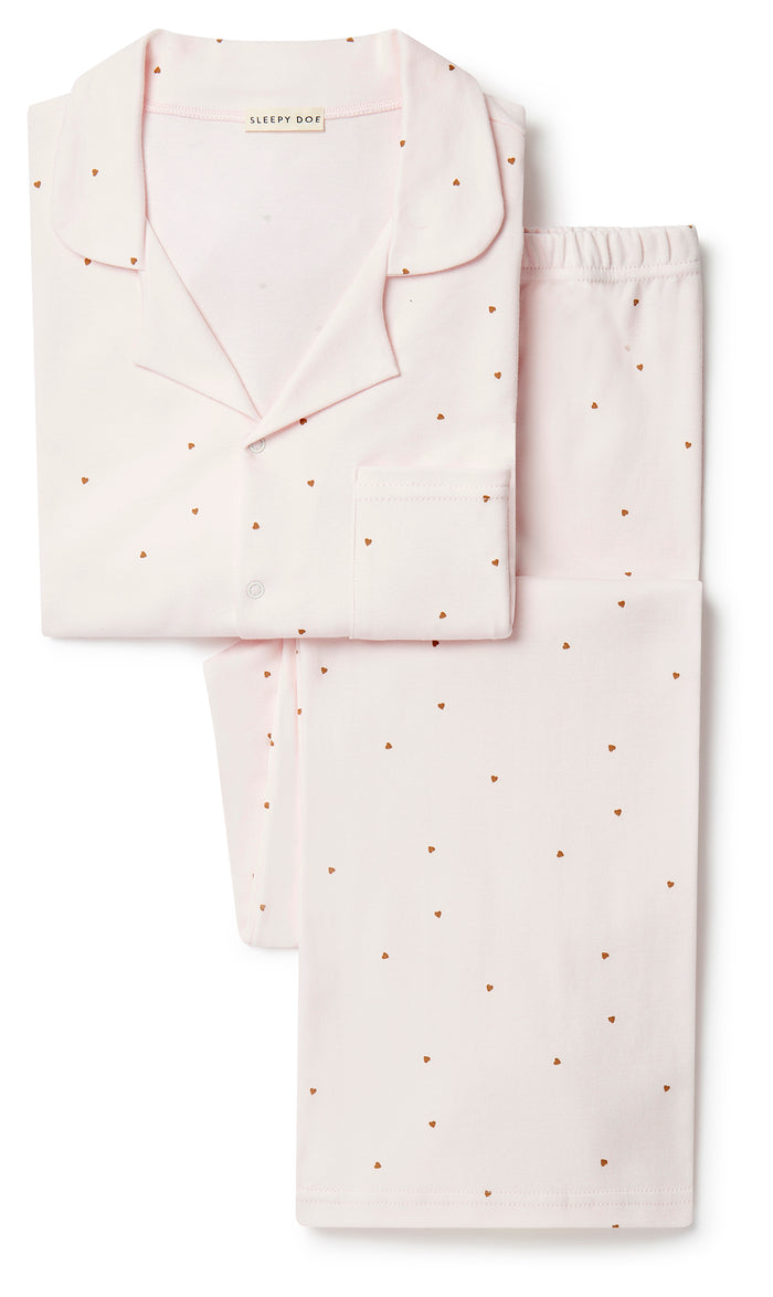 SECONDS* WOMENS CLASSIC PYJAMA SET | TINY HEARTS