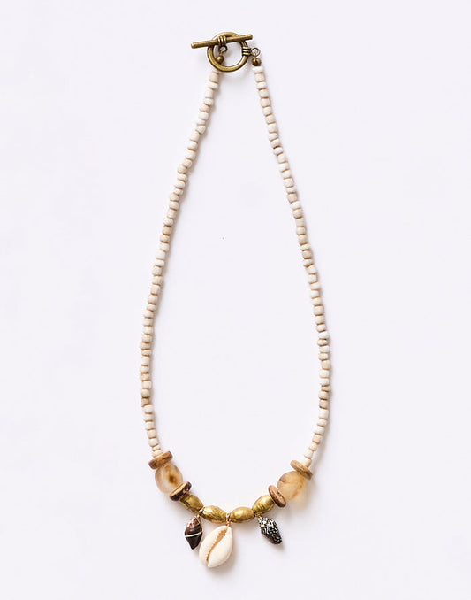 Seed Shell Necklace: Multi