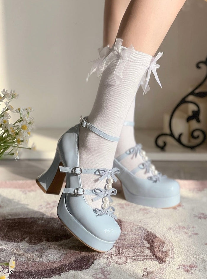 ♡ Serenade ♡ - Bow High Heels