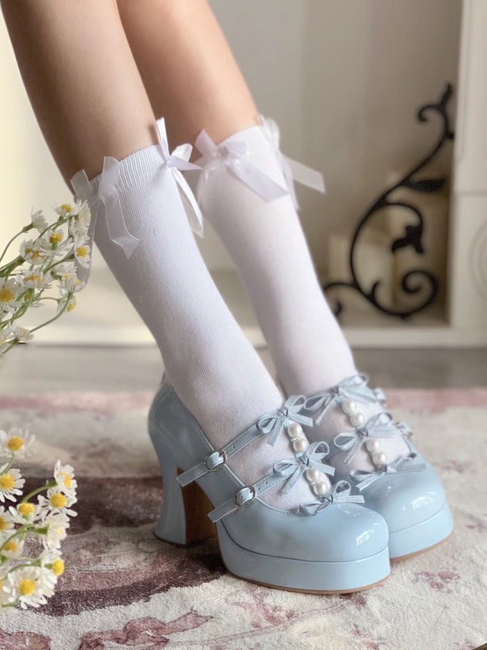 ♡ Serenade ♡ - Bow High Heels