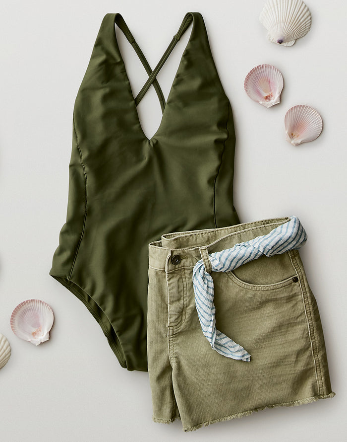 Serenity Compression One Piece: Dark Fir