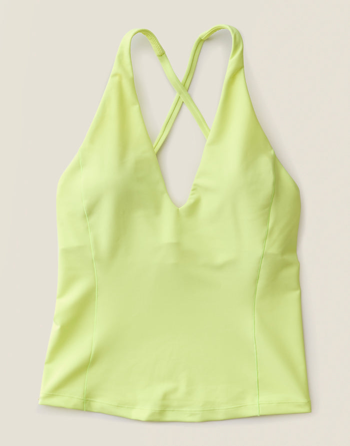 Serenity Compression Tankini: Limeade - FINAL SALE