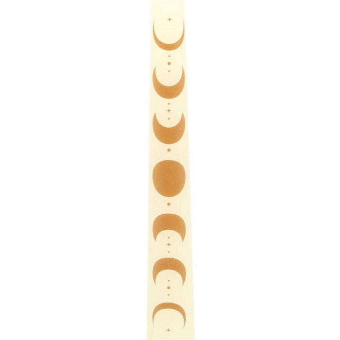 Set of 3 Off White Moon Phase Taper Dinner Candles