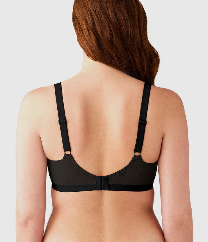 Shape Revelation® Shallow Top Underwire T-Shirt Bra: Black