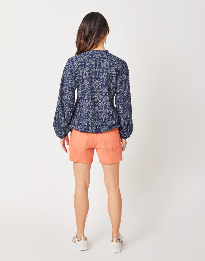 Shelby Top: Navy Bandana - FINAL SALE