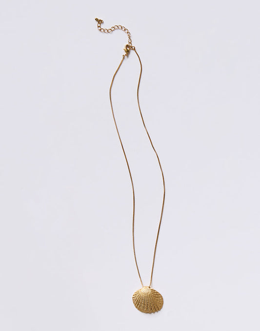 Shell Necklace: Gold