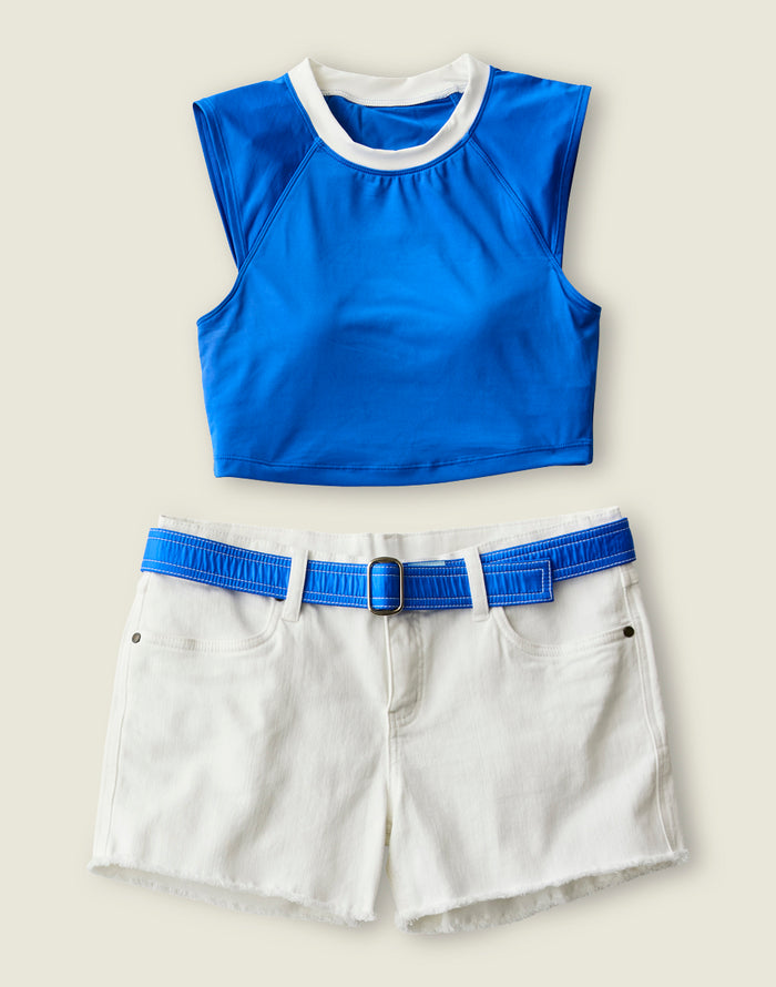 Shoreline Top: Billie Blue - FINAL SALE