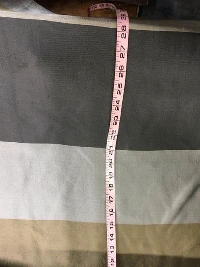 Silk & Poly Wide Strip - Gray / Green / Dark Gray