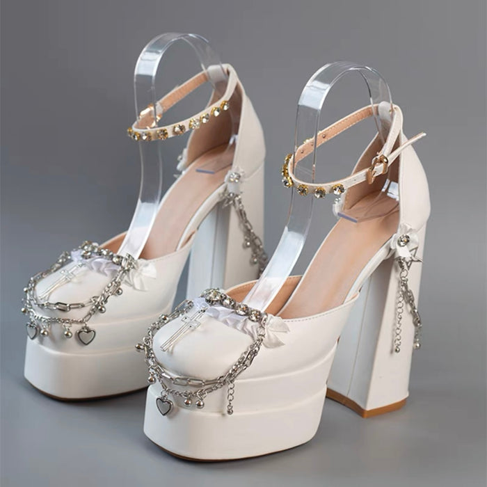 White/PU Leather / 5.5