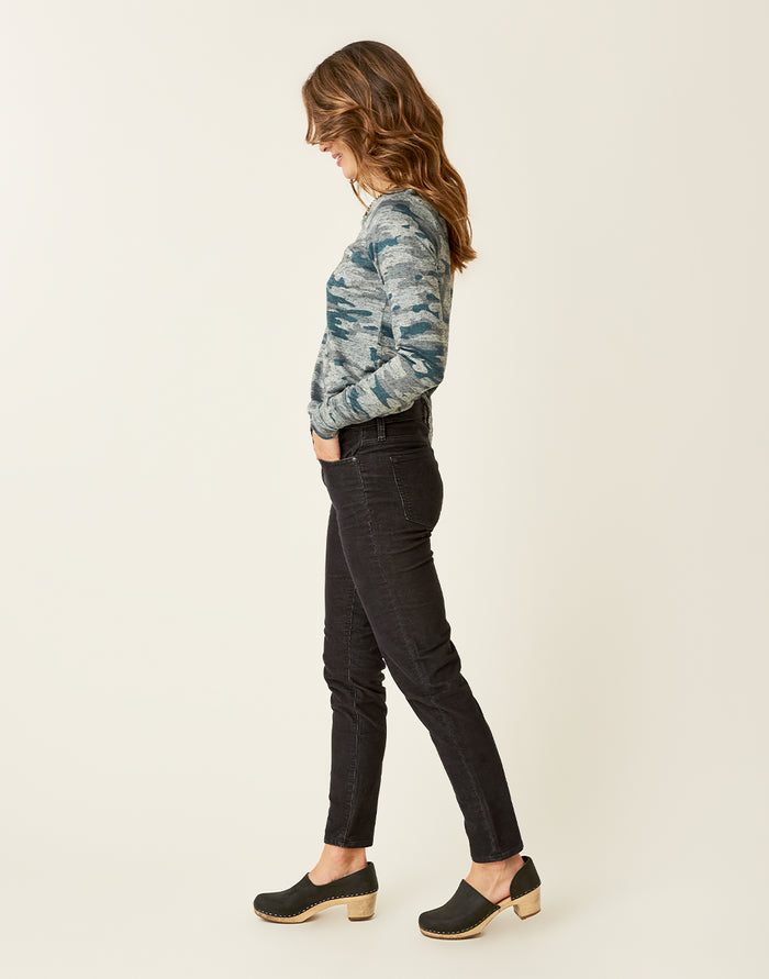Skyler Skinny Cord: Black - FINAL SALE