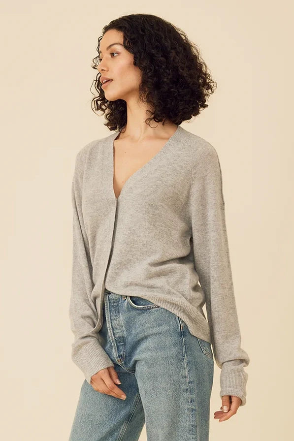 Sloane Cashmere Cardigan Sweaters & Knits One Grey Day