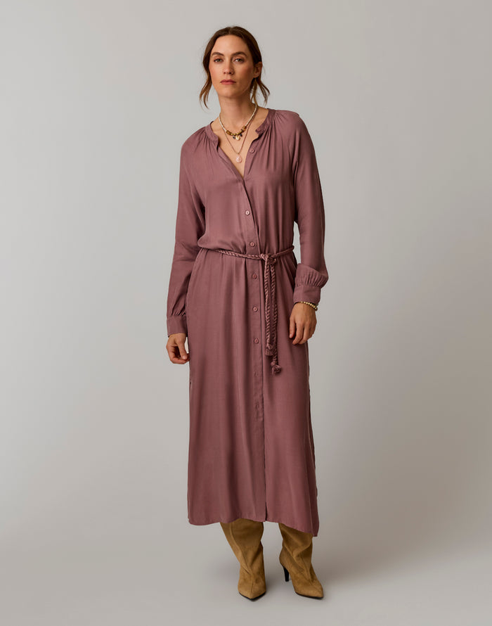 Solana Kindsilk Dress: Rose Taupe