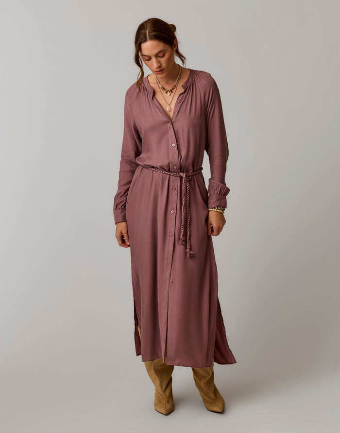 Solana Kindsilk Dress: Rose Taupe