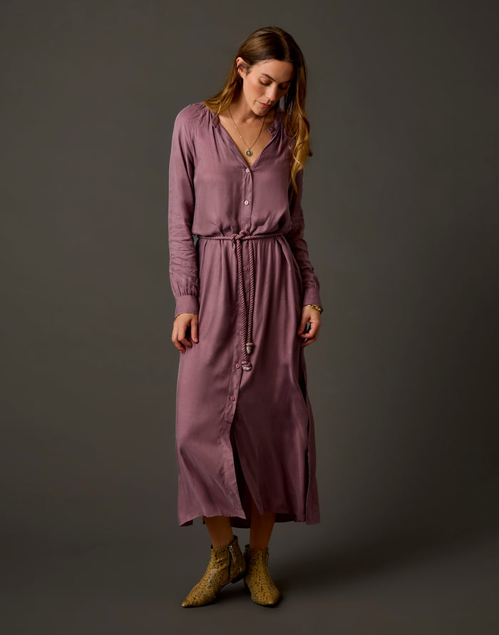 Solana Kindsilk Dress: Rose Taupe