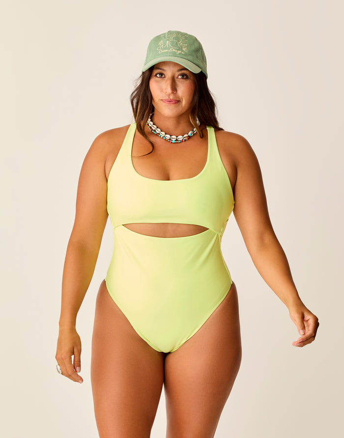Sonny Compression One Piece: Limeade - FINAL SALE
