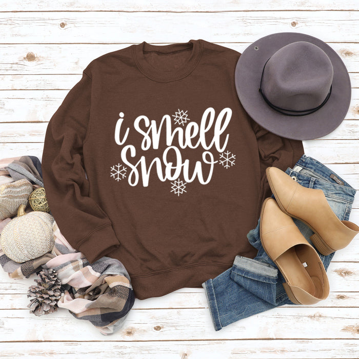Brown sweater (white font) / S