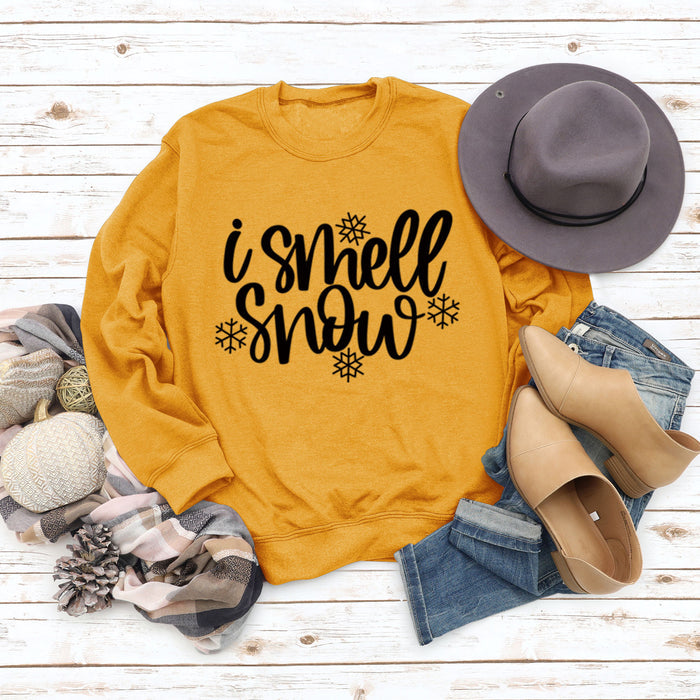 Yellow sweater (black font) / S
