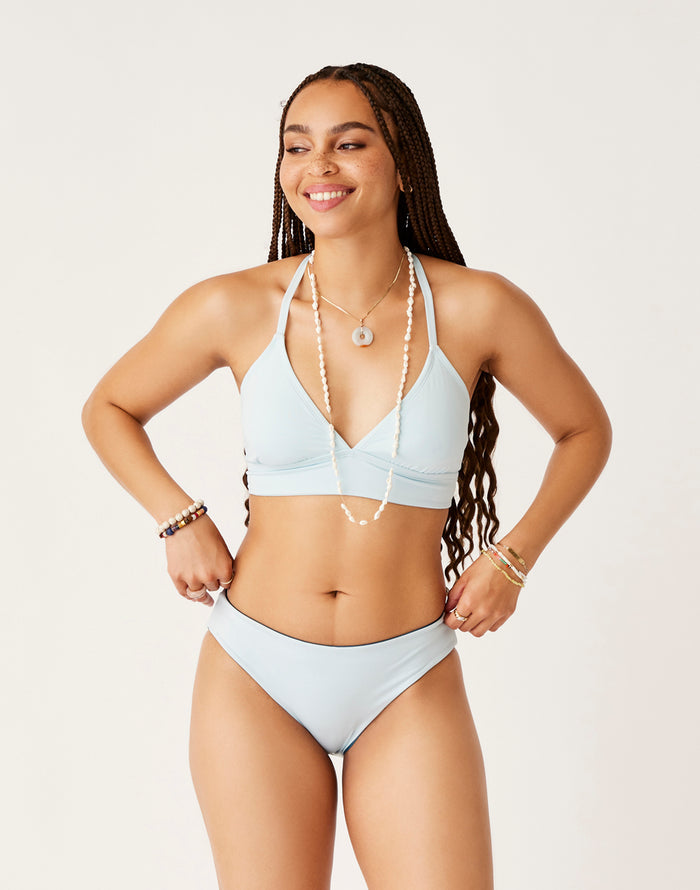 St. Barth Reversible Bottom: Azul/Ice - FINAL SALE