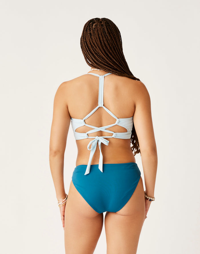 St. Barth Reversible Bottom: Azul/Ice - FINAL SALE