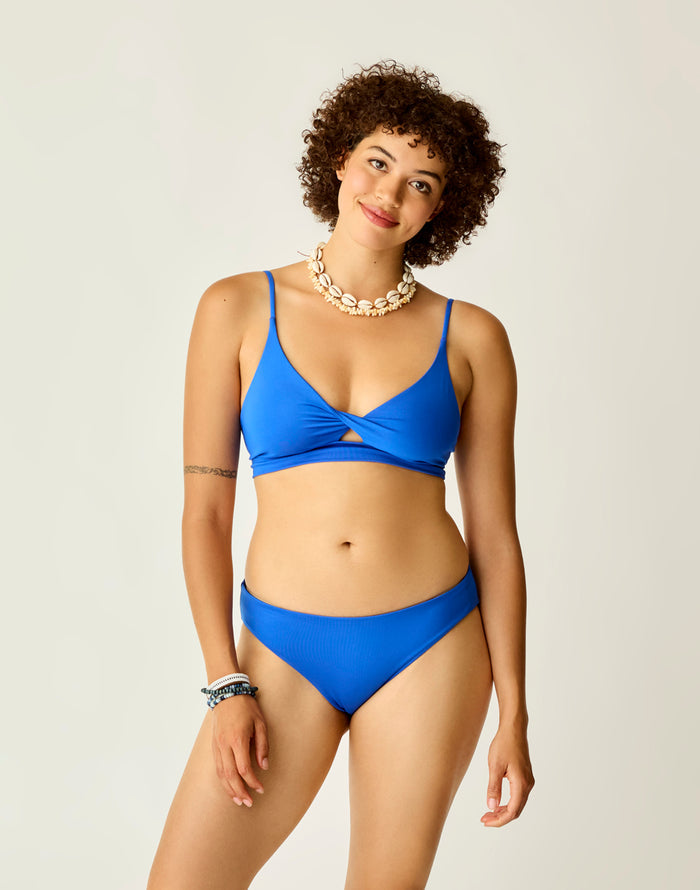 St. Barth Reversible Bottom: Billie Blue/Navy - FINAL SALE