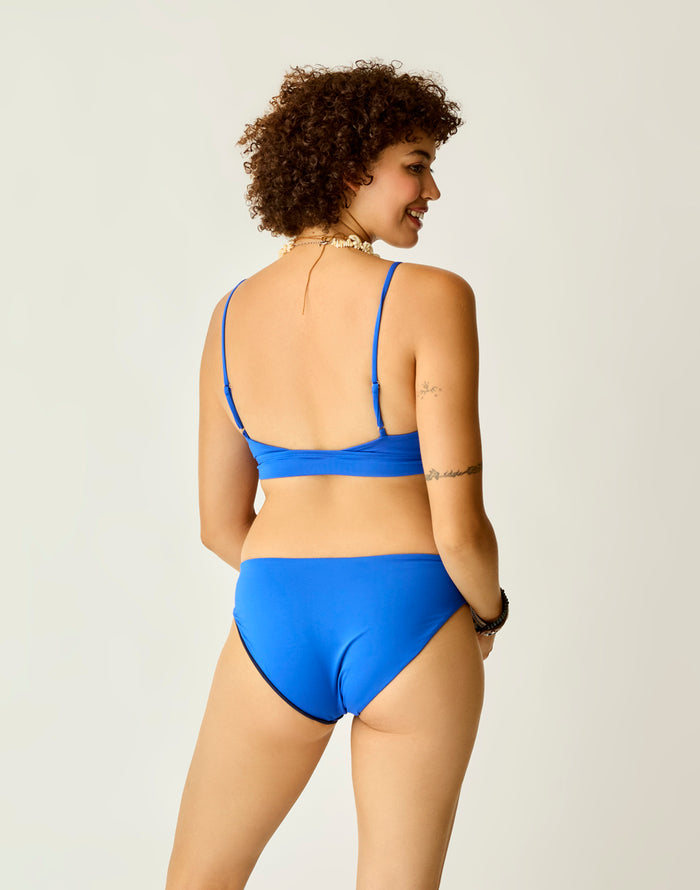 St. Barth Reversible Bottom: Billie Blue/Navy - FINAL SALE