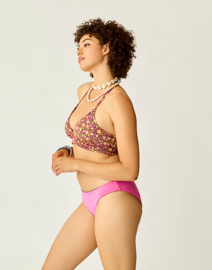 St. Barth Reversible Bottom: Hot Pink/Nirvana - FINAL SALE