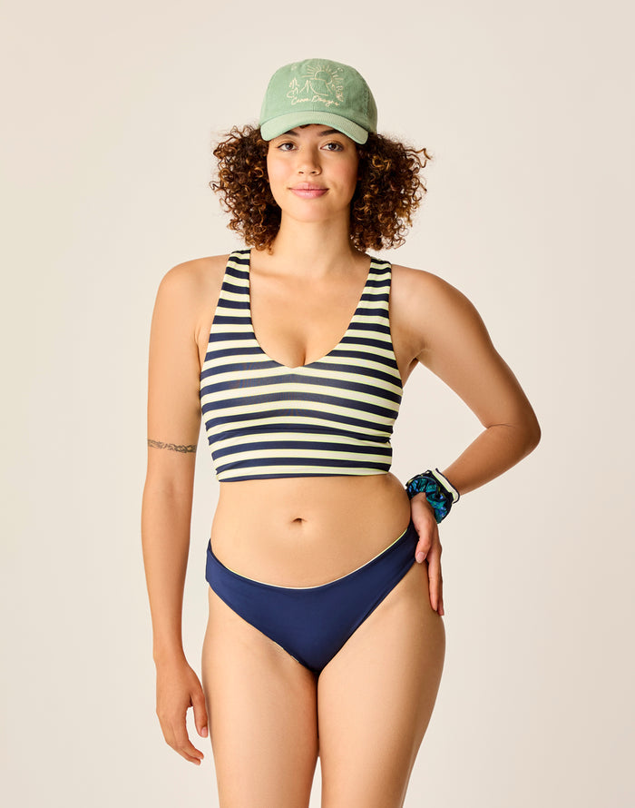 St. Barth Reversible Bottom: Marina/Navy - FINAL SALE