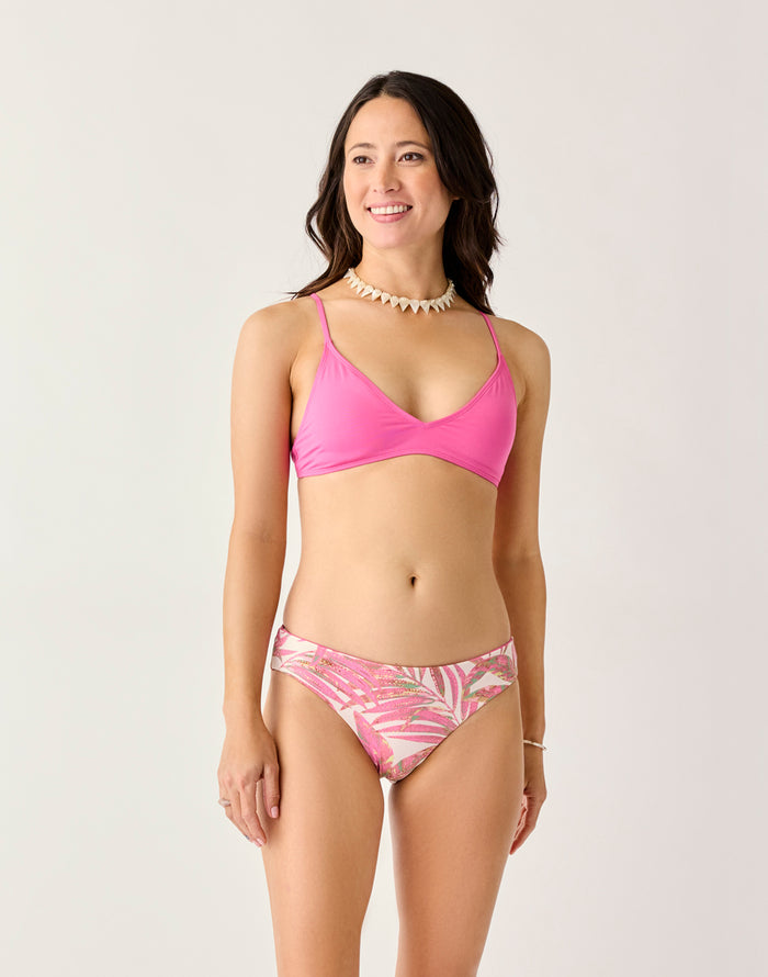 St. Barth Reversible Bottom: Pink Oasis/Hot Pink - FINAL SALE