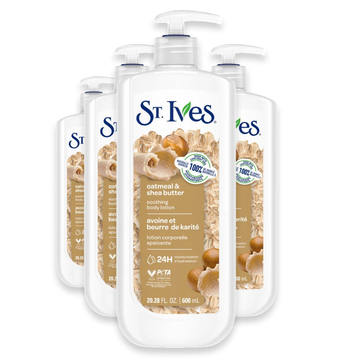 St. Ives Oatmeal & Shea Butter Lotion - 20.28 oz - 4 Pack