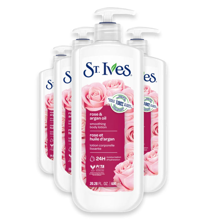 St. Ives Rose & Argan Oil Body Lotion - 20.28 oz - 4 Pack
