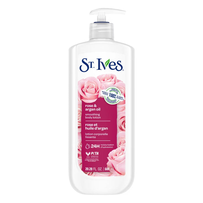 St. Ives Rose & Argan Oil Body Lotion - 20.28 oz - 4 Pack