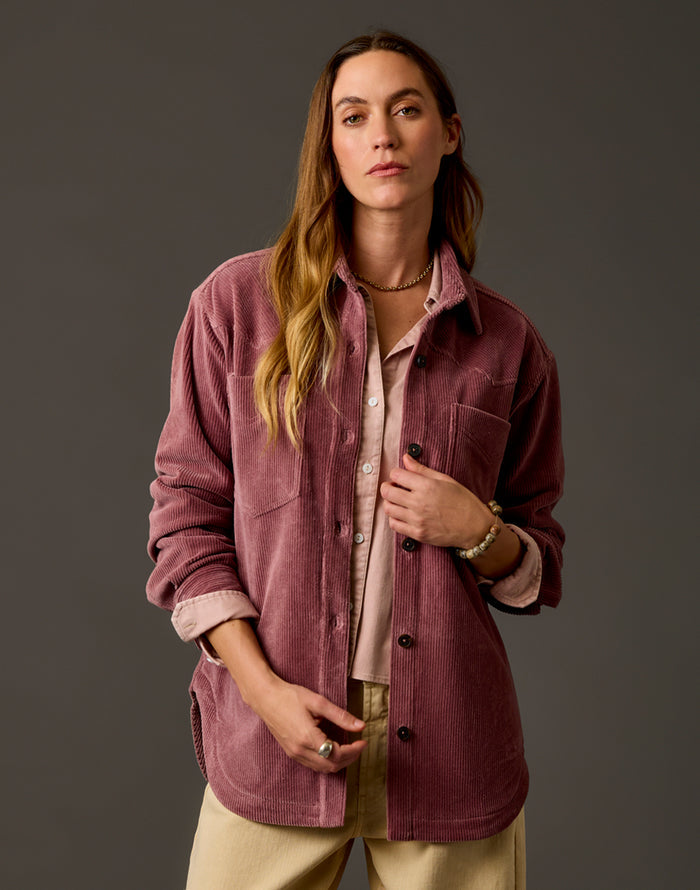 Stargazer Shacket: Rose Taupe