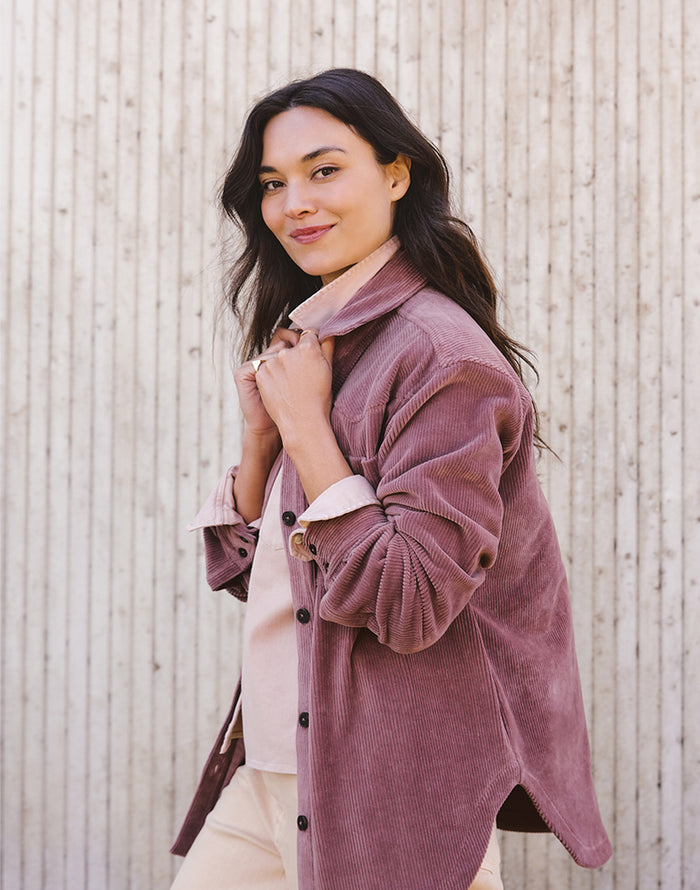 Stargazer Shacket: Rose Taupe