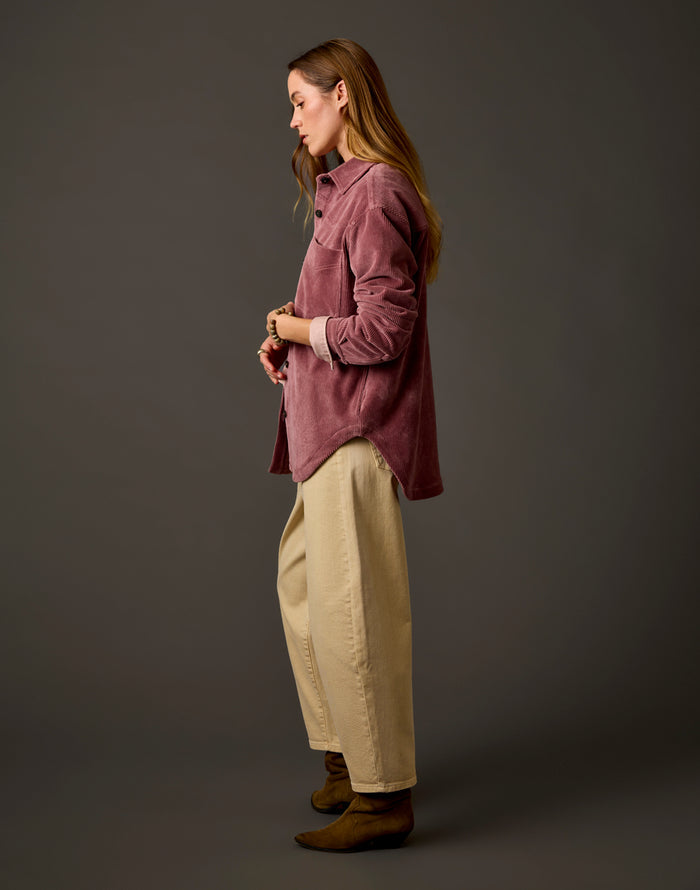 Stargazer Shacket: Rose Taupe