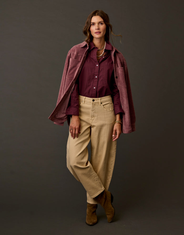 Stargazer Shacket: Rose Taupe